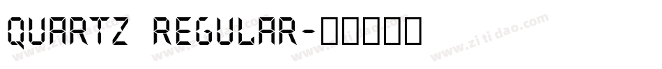 Quartz Regular字体转换